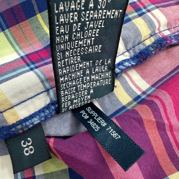 Polo Ralph Lauren Prospect Multicolor Plaid Shorts Men’s 38 - Picture 10 of 11